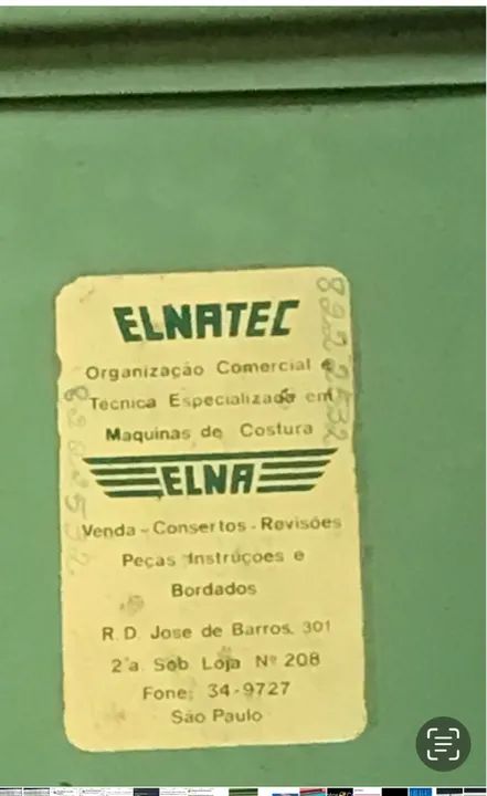 Máquina de costura ELNA década de 40 para colecionadores de máquinas antigas - Foto 3