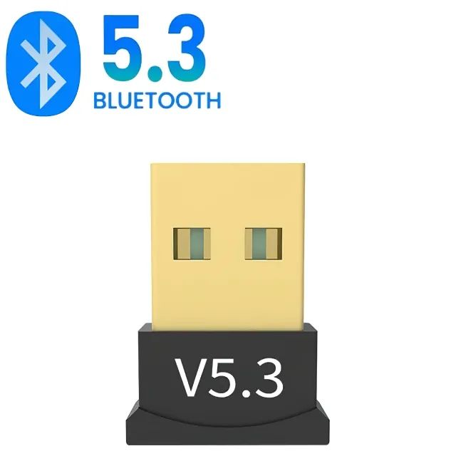 Adaptador USB Bluetooth 5.3 Dongle Compatível com PC Notebook Controle PS4 PS5 Xbox One SX
