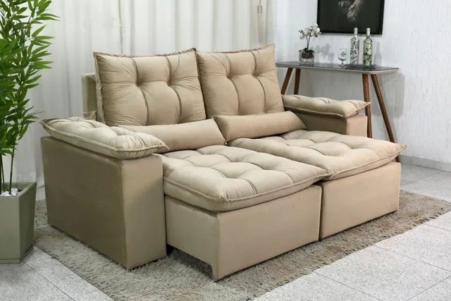 Sofá Retrátil Reclinável 3 Lug. luna 2.00m rf7