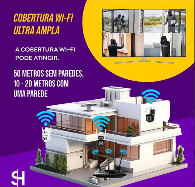 Câmera Smart Wi-fi  3mp Dupla à Prova D'água - Foto 5