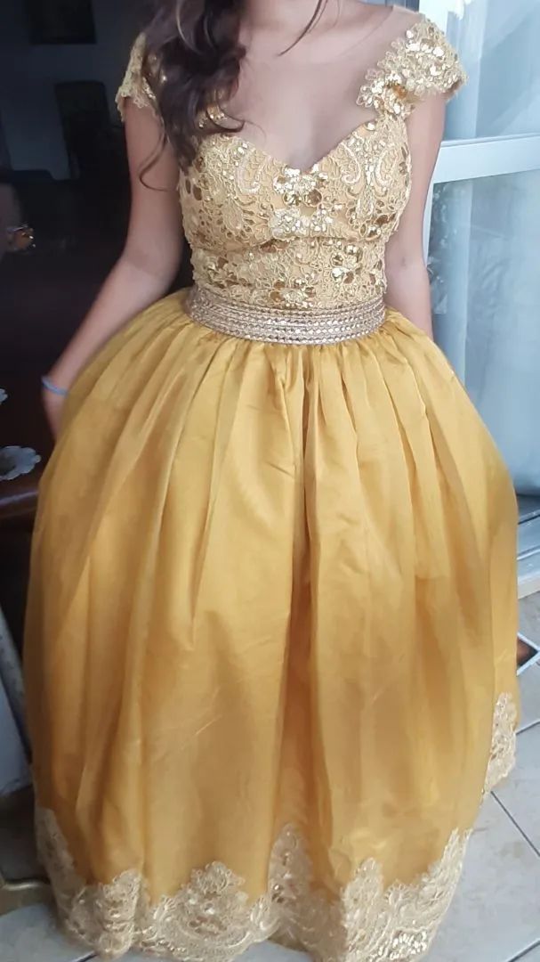 Vestido debutante dourado - Foto 3
