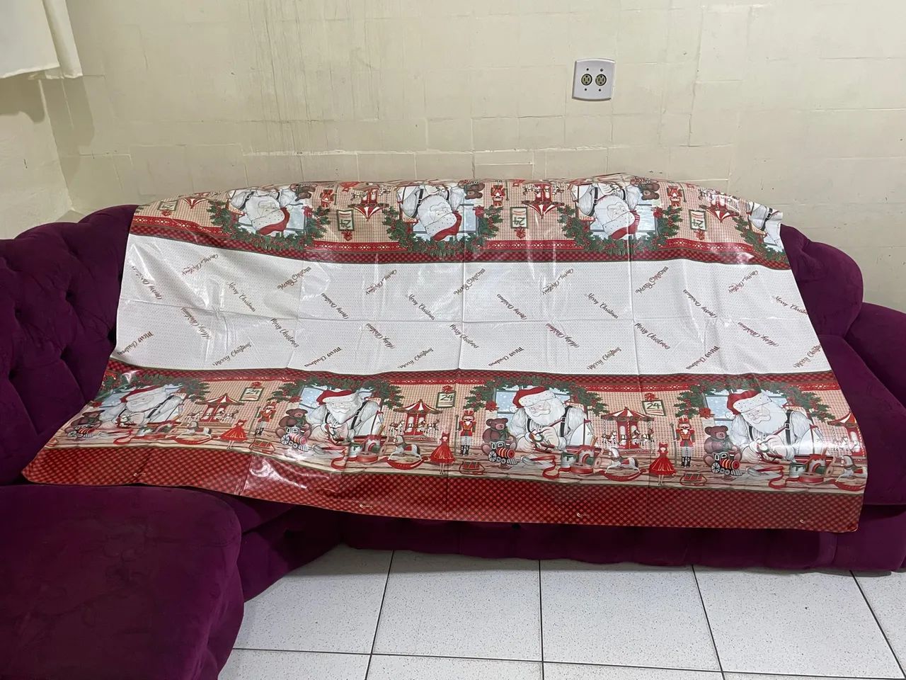 Natal Toalha Mesa Térmica  2,00X1,40 - Foto 3