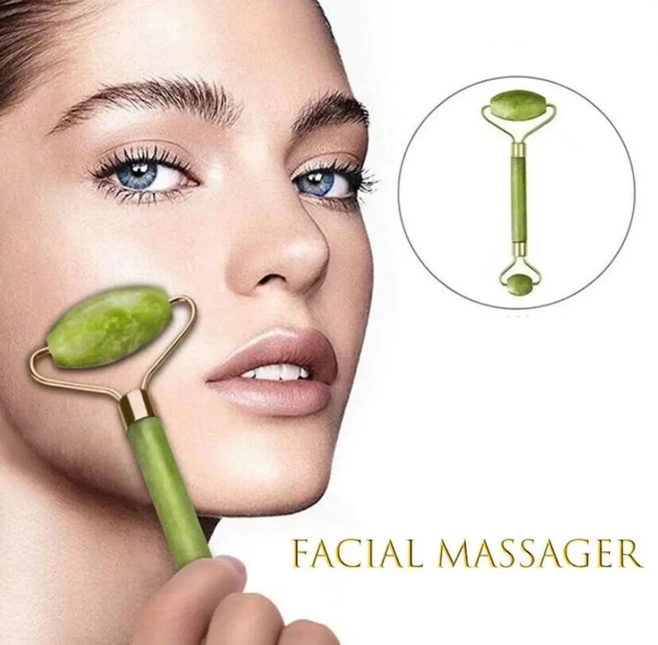 PEDRA DE JADE FACIAL MASSAGEM - Foto 3