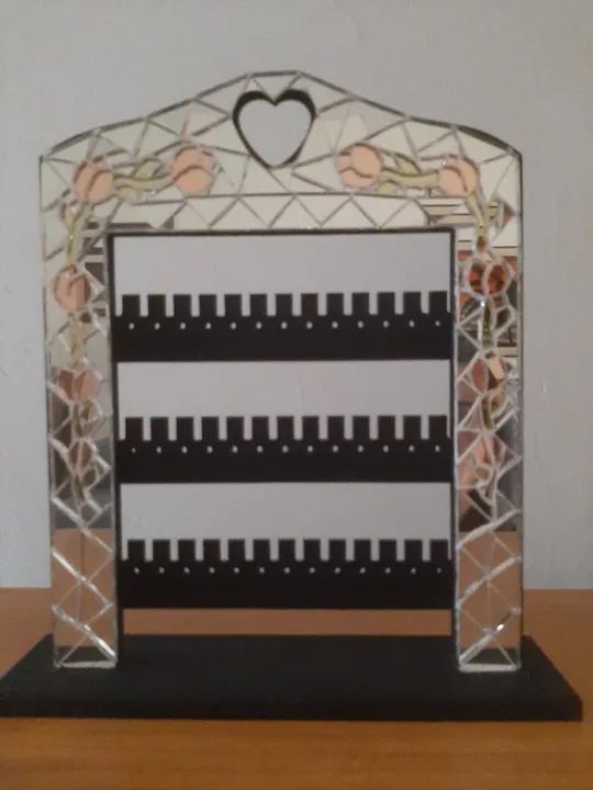 Porta Brincos em Mosaico de espelhos