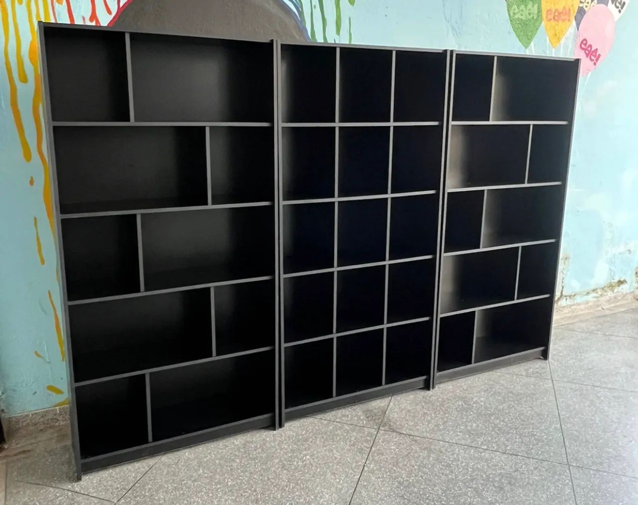 KIT COLMEIA + MEIA COLMEIA MDF PRETO