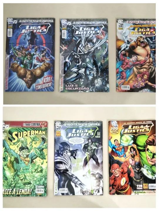 12 revistas HQs-Super Heróis Liga da Justiça - Dc' Comics, - Editora Panini,  - Foto 4