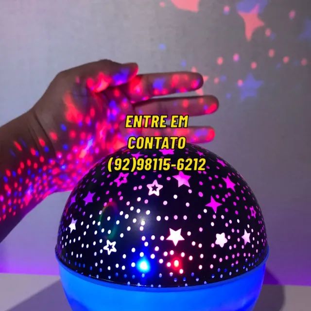 Projetor Luminaria Ceu Estrelado Galaxia -Entregas 9h as 22h
