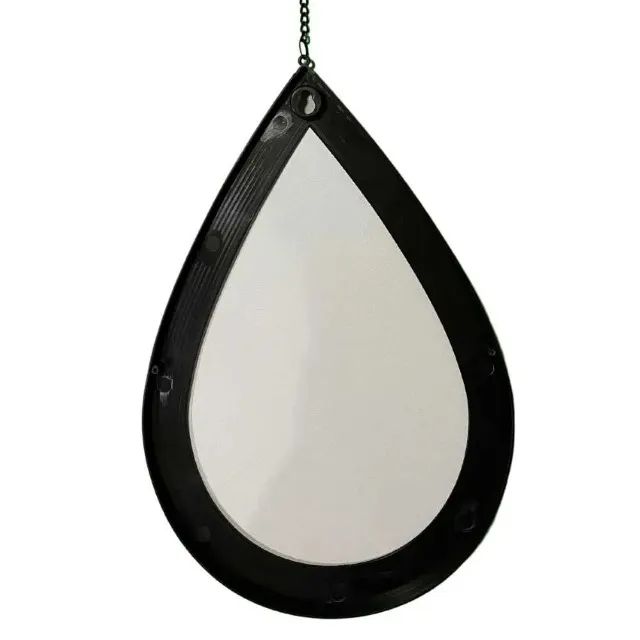 JOGO ESPELHOS DECORATIVO GOTA 3PCS 29CM X 19,5CM PRETO