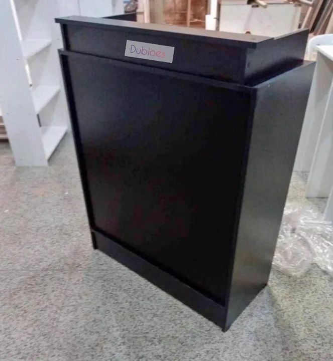 Balcão caixa simples preto super promoção 