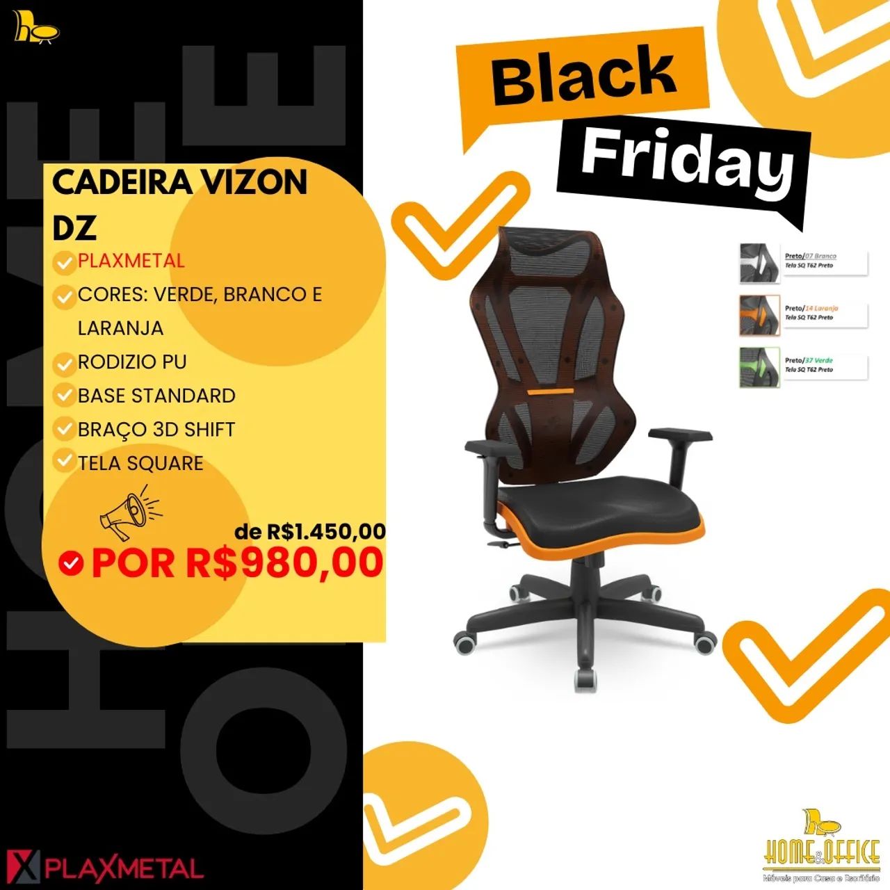 Cadeira Gamer Vizon DZ - Black Friday! - Foto 6
