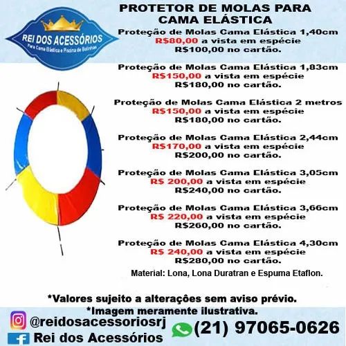 Protetor de molas Colorido para Pula Pula Cama elastica 