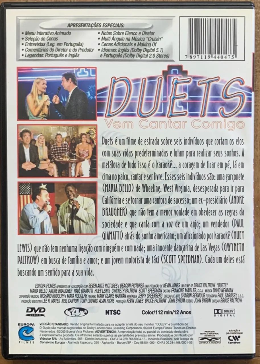 DVD Duets - Vem Cantar Comigo - Gwyneth Paltrow - Foto 3