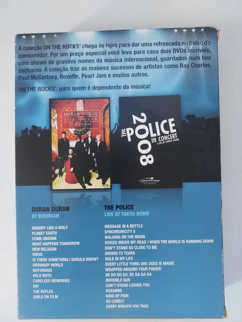 DVD's - Coleção ON THE ROCKS - Duran Duran e The Police - Foto 2