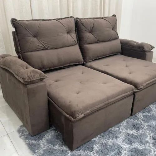 Sofá Retrátil e Reclinável 2,00m SUPER OFERTA l544 - Foto 4