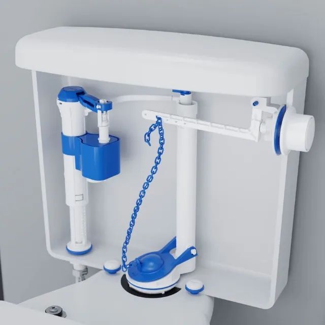 Tampa (Obturador) Para Mecanismo de Saída Reparo Caixa Acoplada - (BLUKIT - Ref.340210) - Foto 3