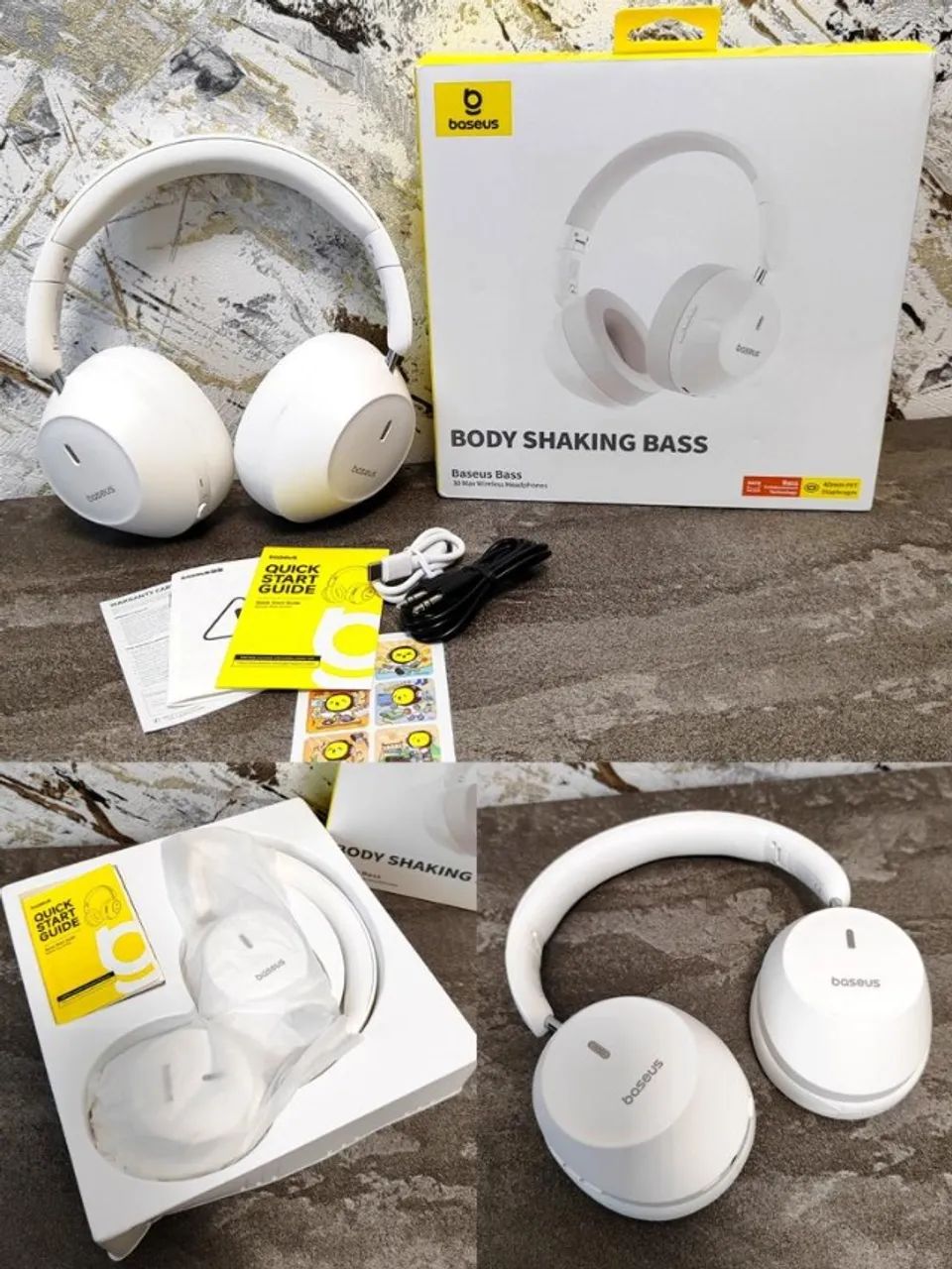 Fone Sem Fio Baseus Bass 30 Max Bluetooth | Garantia | Bateria de 50h | Pronta Entrega - Foto 5