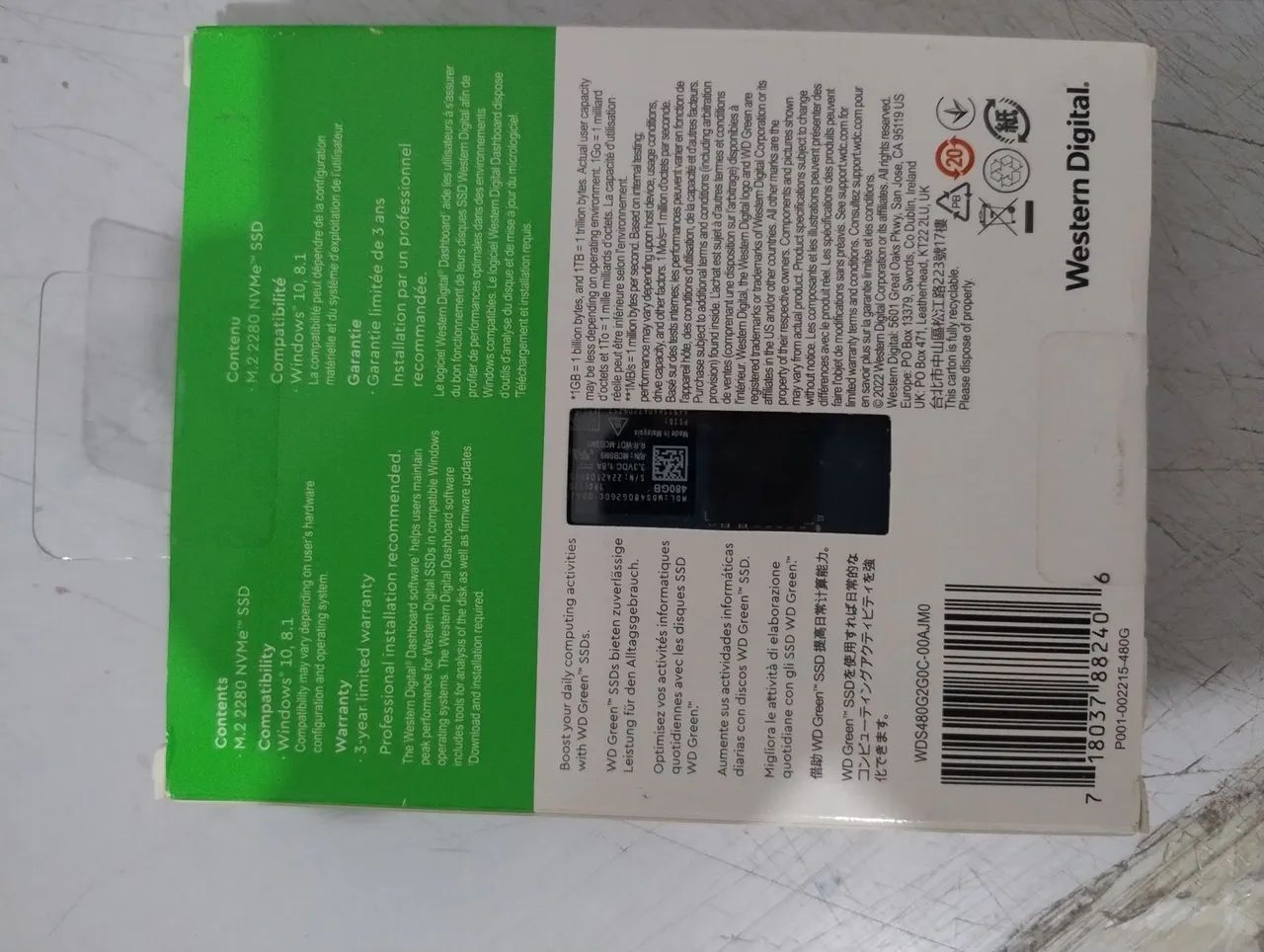 SSD WD Green SN350 NVMe 480GB - Foto 2