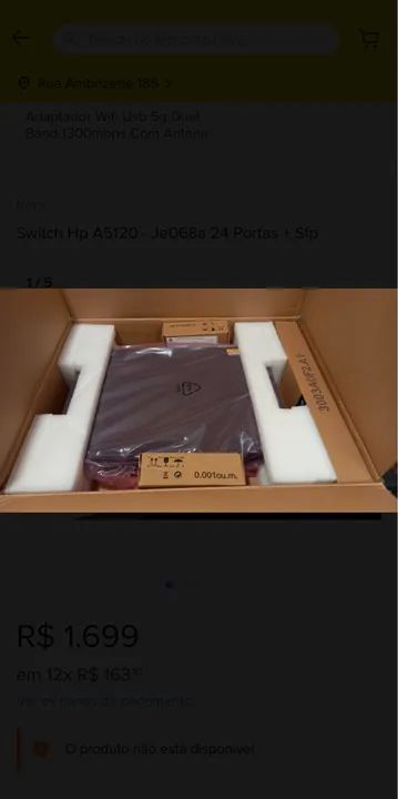 Switch HP A5120 - JE068A 24 Portas + SFP - Foto 6