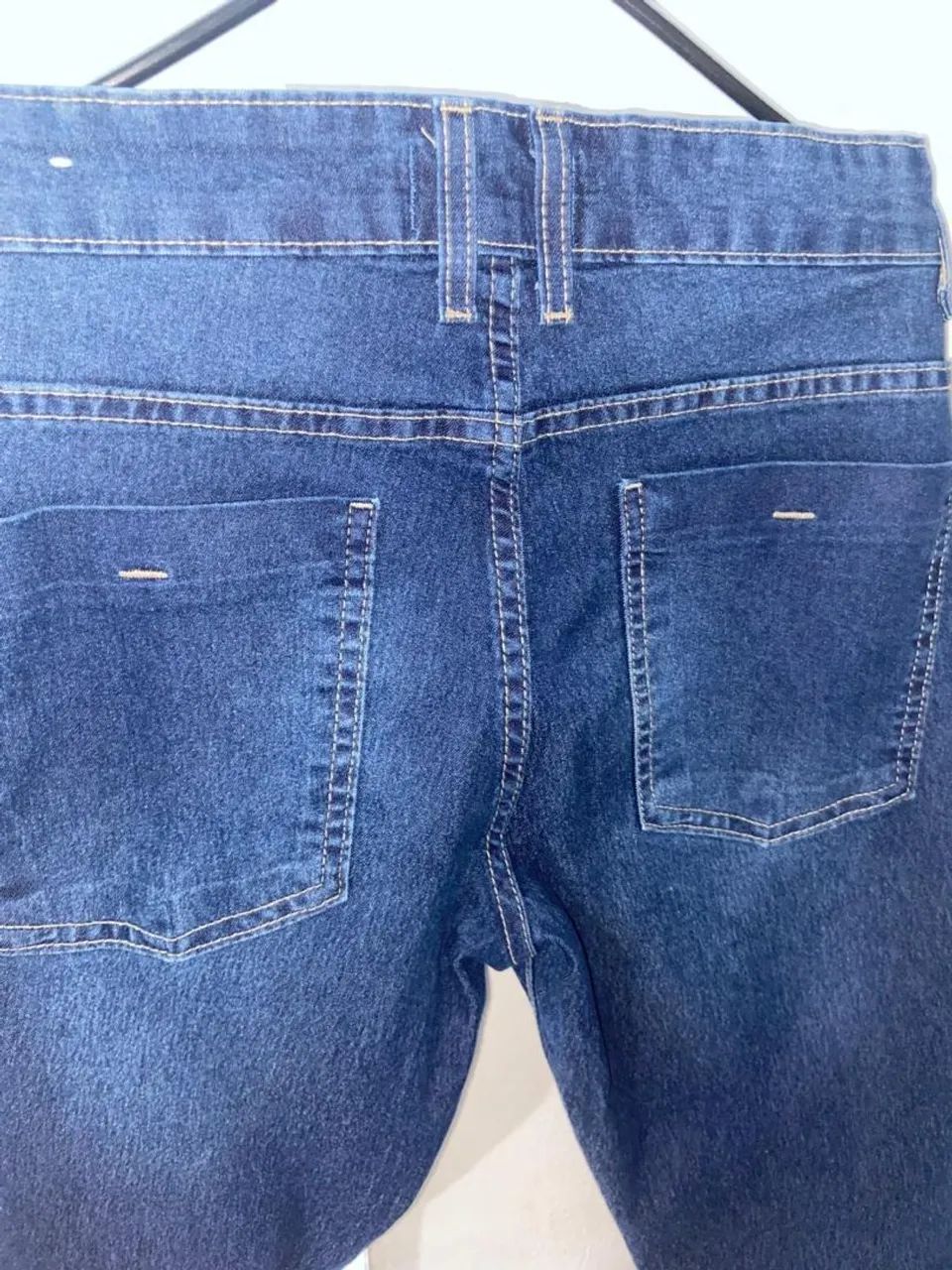 Calça Jeans Slim Azul Escuro - Foto 4