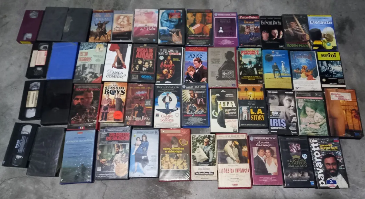 LOTE 48 FITAS FILMES VHS VÍDEO CASSETE