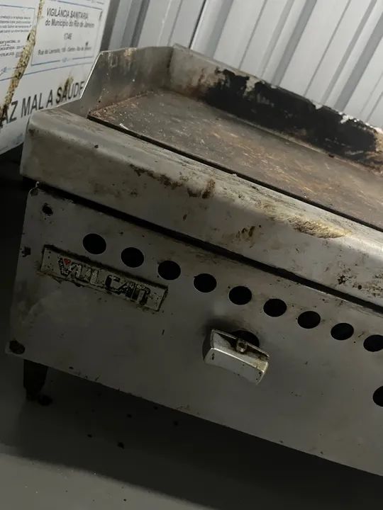 Chapa vulcan gás 90X70  - Foto 3