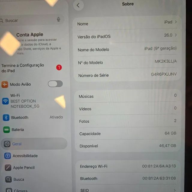 iPad 9th - 64Gb - Wifi - Caneta e Teclado - Foto 6