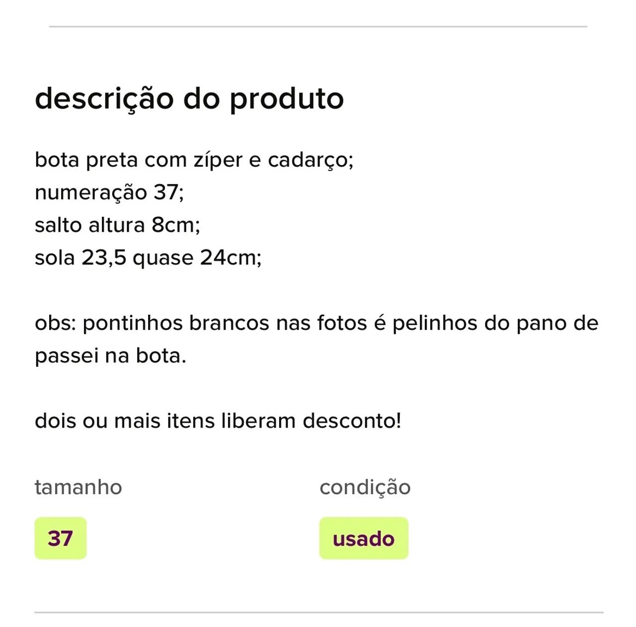 Bota coturno 37  - Foto 5