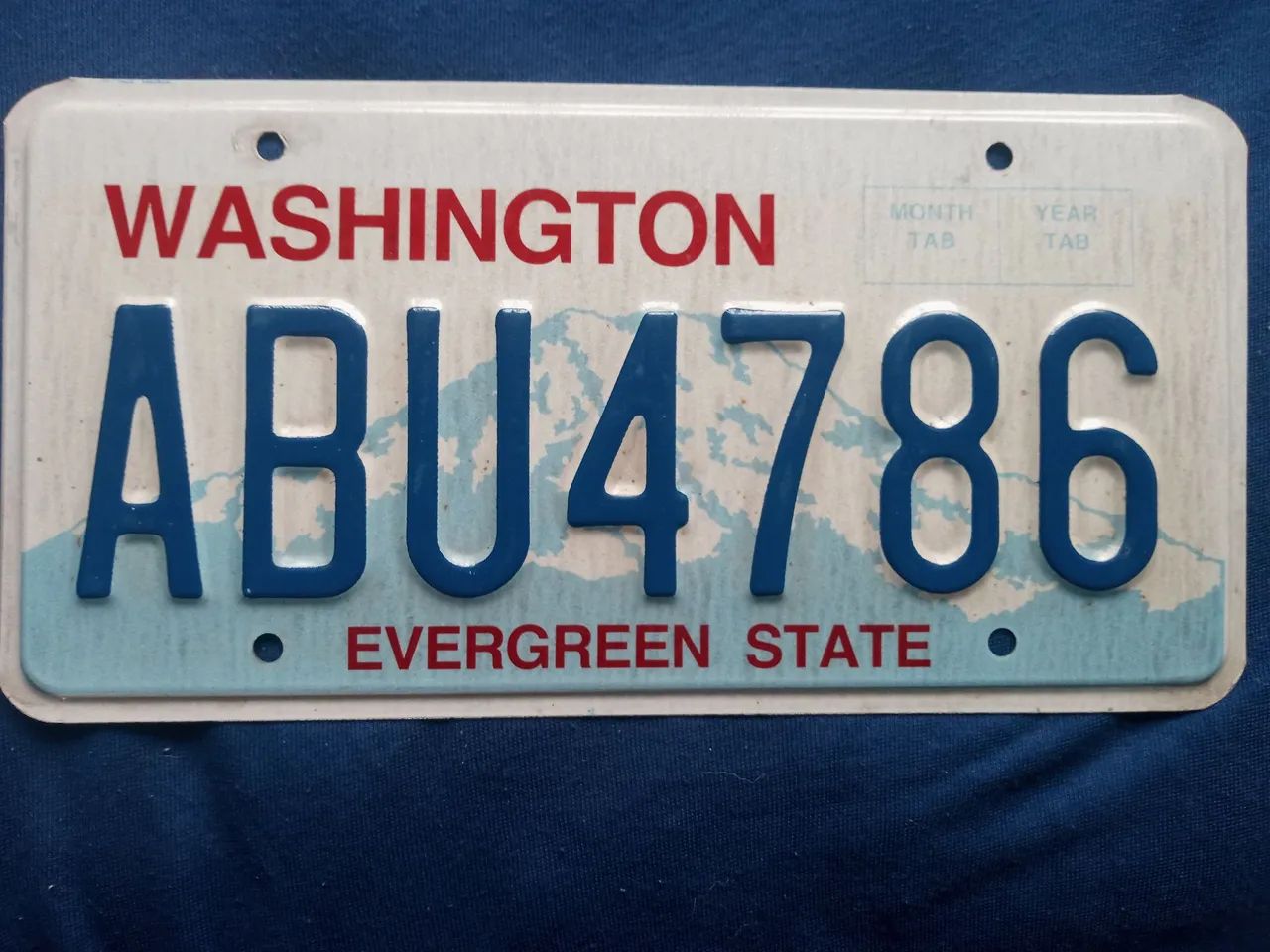 Placa de Licença Antiga de Washington
