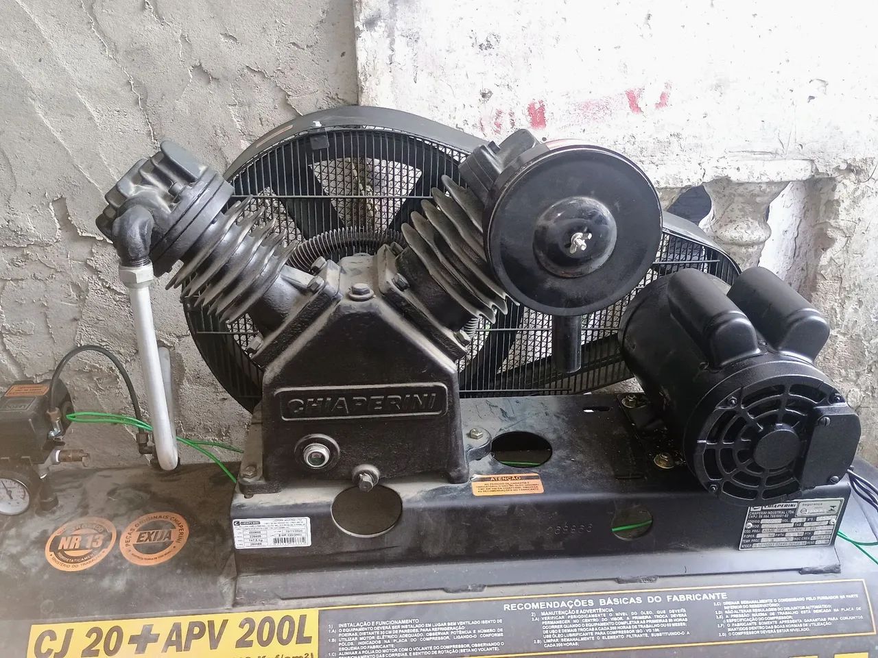 Compressor 20 pés alta pressão monofásico  - Foto 2