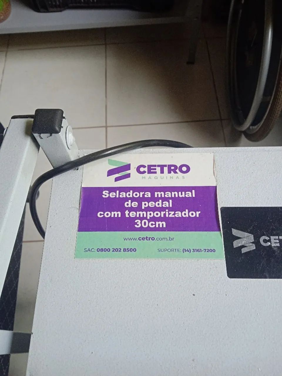 Seladora de pedal com selagem uniforme cetro 30 cmt  - Foto 2