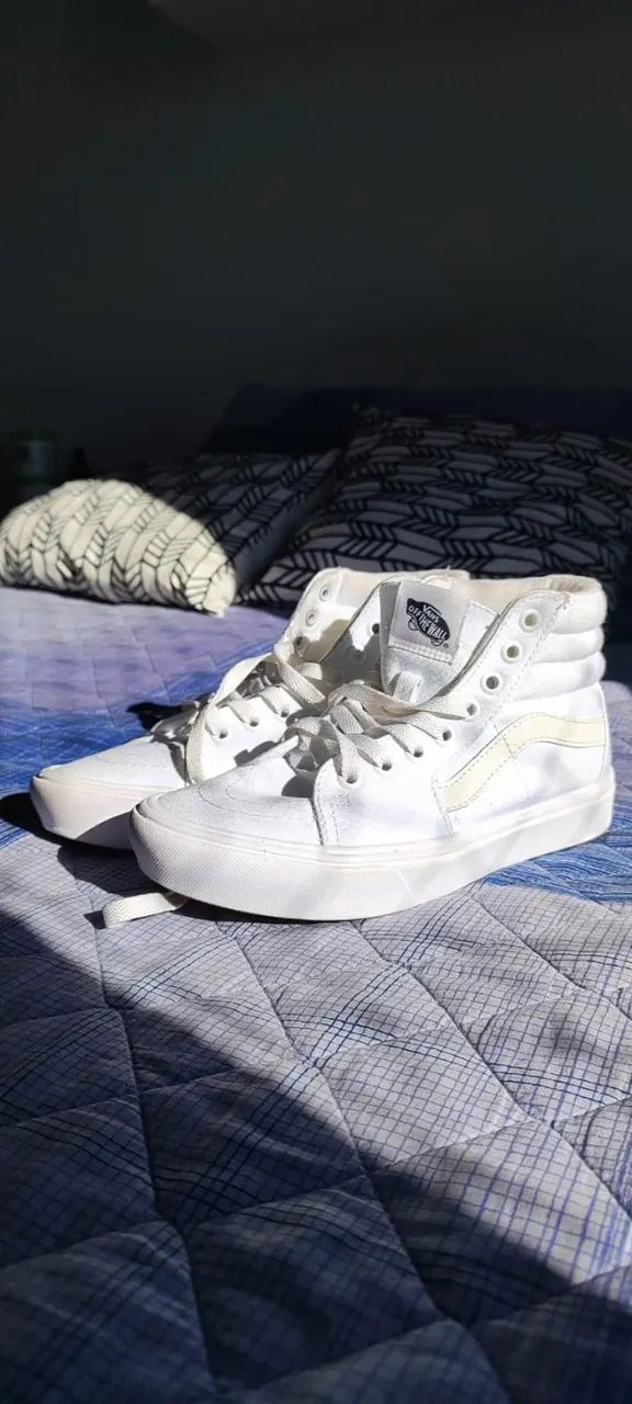 Vans Tênis Sk8-Hi True White - Foto 4