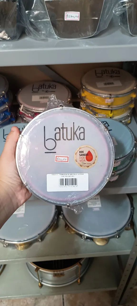 Tamborim 6" polegadas sortidos Batuka na promoção  - Foto 4