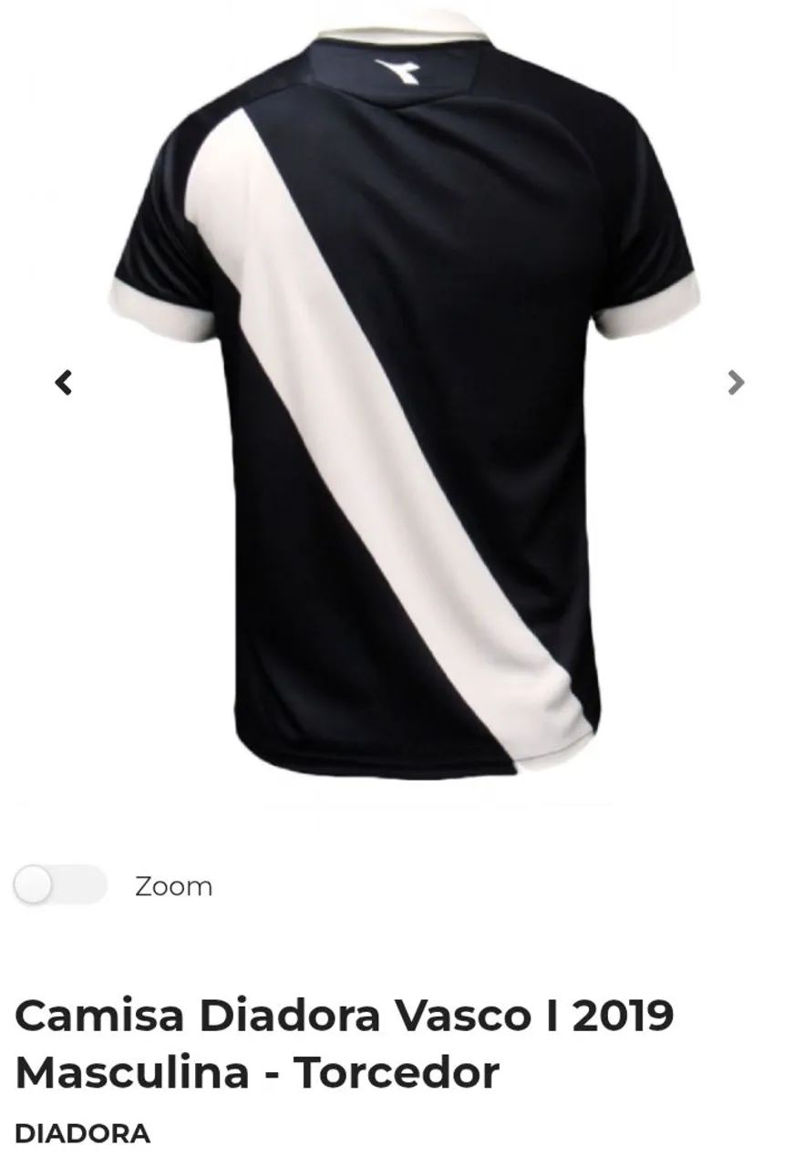 Camisa Vasco Diadora 2019 - Foto 2
