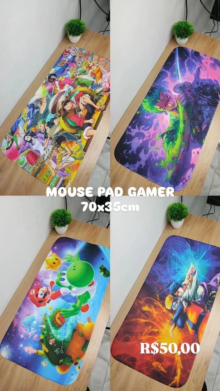 Mousepad Gamer Grande 70x35cm  - Foto 2