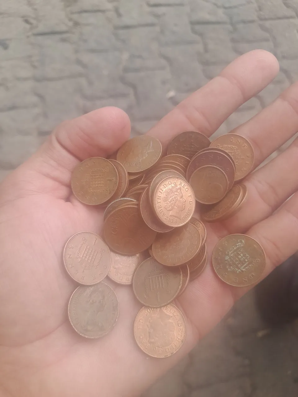 Moedas antigas Rainha Elizabeth II