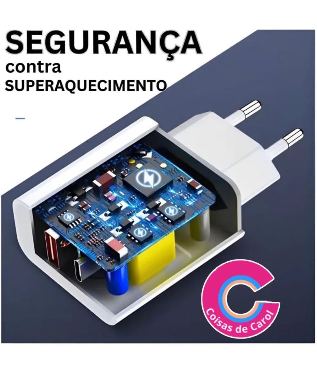 Carregador Rápido Turbo 40W Tipo C - Foto 3