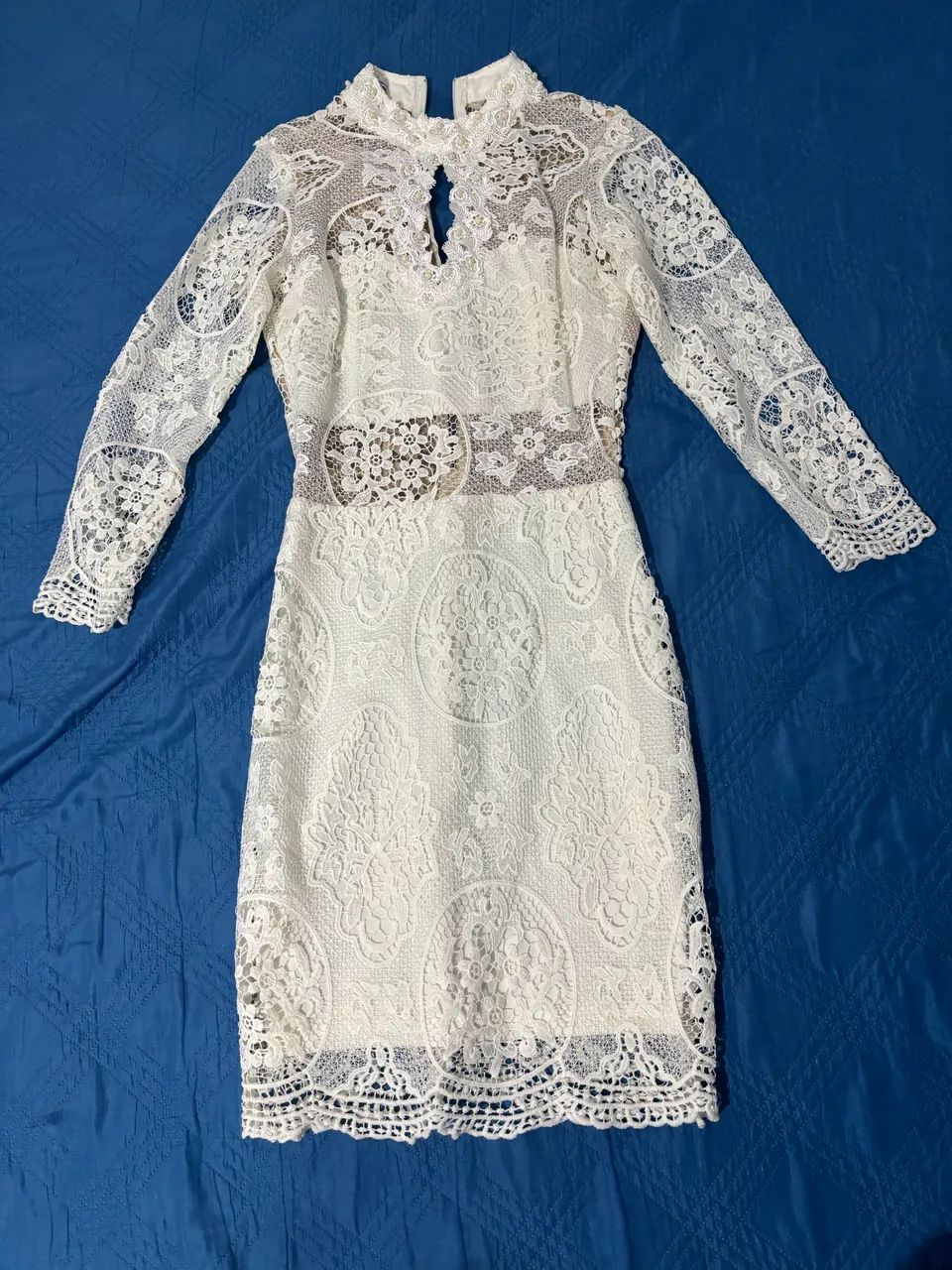 Vestido de Renda Branco - Foto 3