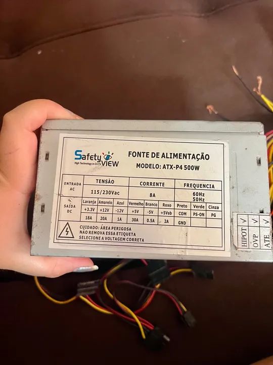 Fonte de alimentação. ATX-P4 500W