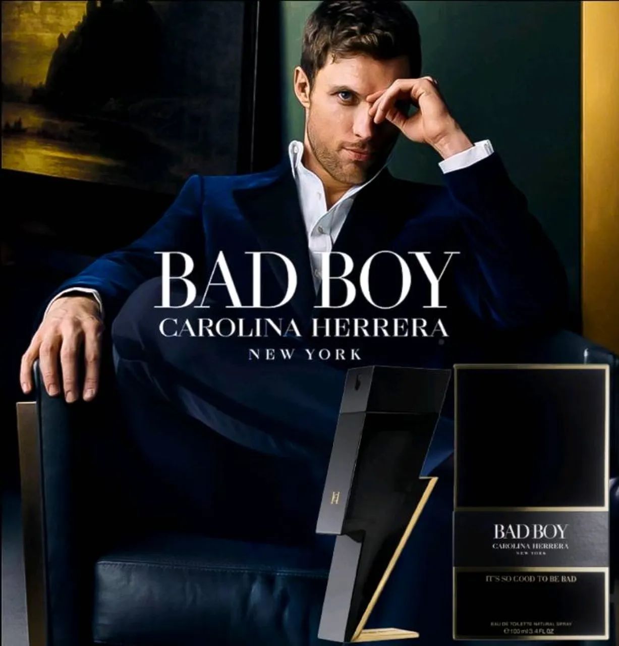 Perfume Bad Boy Carolina Herrera  Tester - 100ml - Foto 4