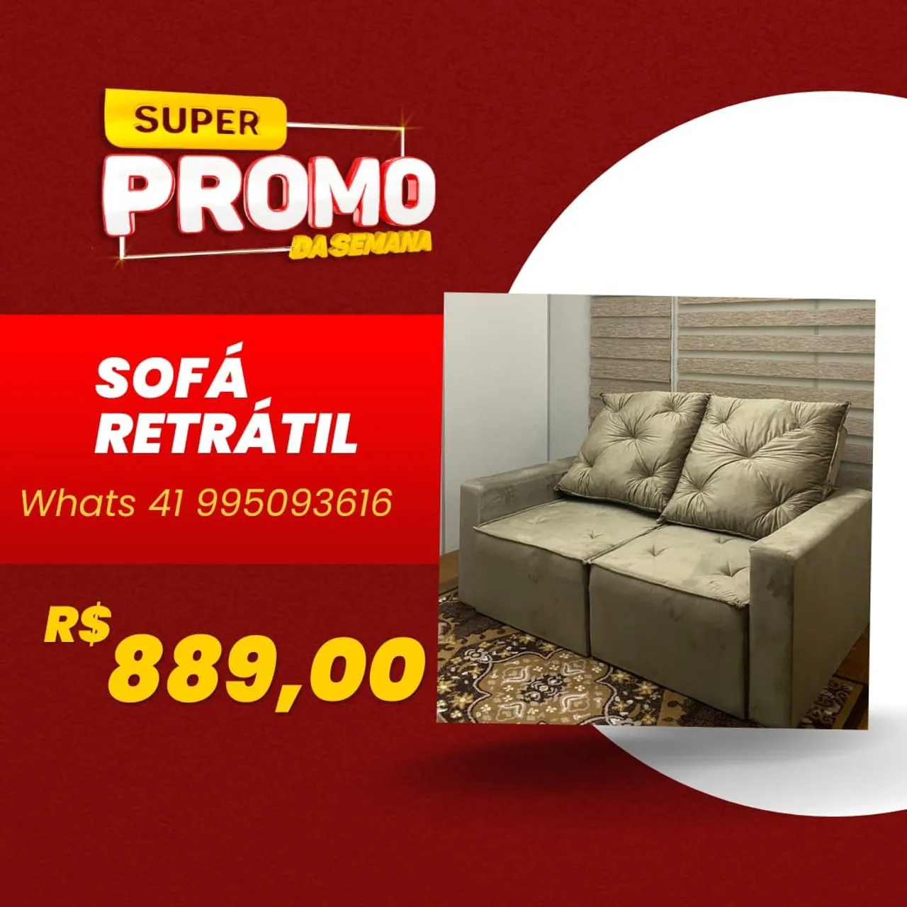 Sofá Retrátil e Reclinável Novo em Promoção - Super Promo da Semana