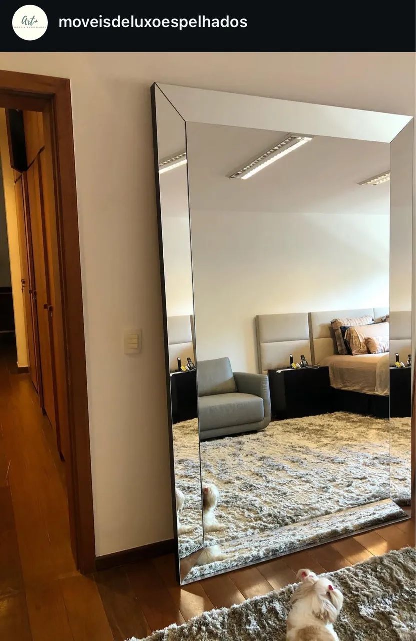 Espelho Chanfrado de chao ou instalado na parede