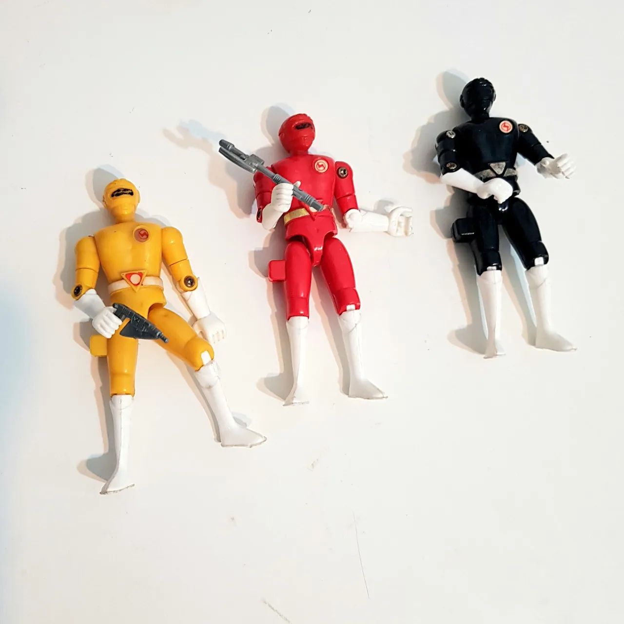 POWER RANGERS SERIE SENTAI 3 BONECOS ANTIGOS