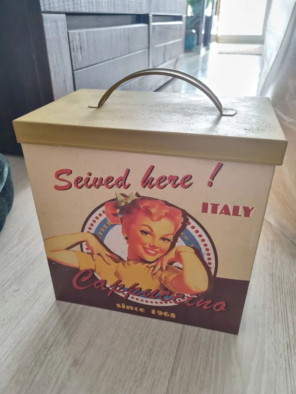 Preço de black! Caixa retrô metal armazenamento 