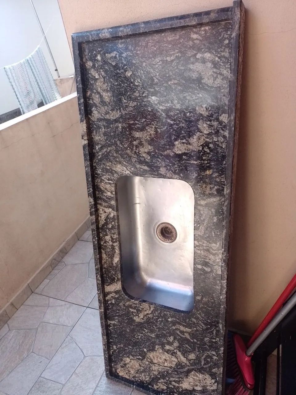 Pia Granito com Cuba Inox 1.50