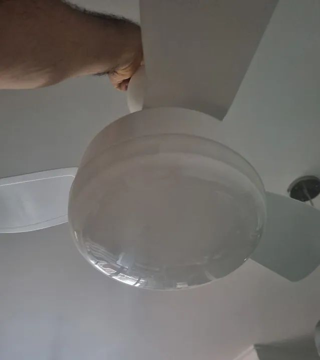 Ventilador de teto ventisol novo c lâmpada e 3 velocidades - Foto 3