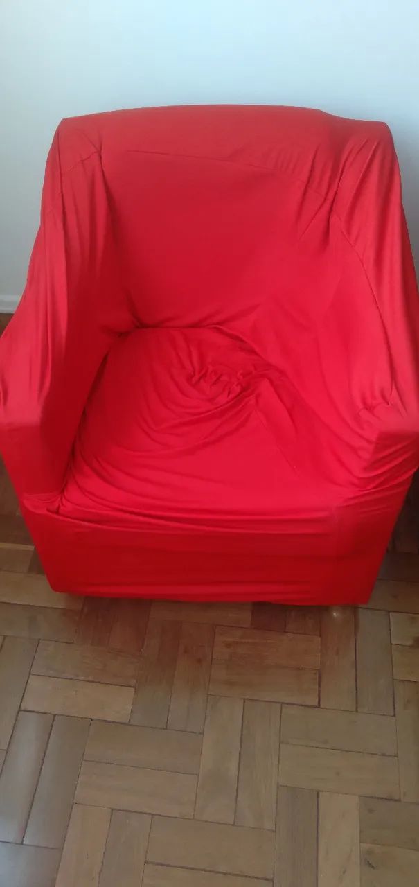 Sofá de 1 lugar em tecido usado/novo - Foto 2