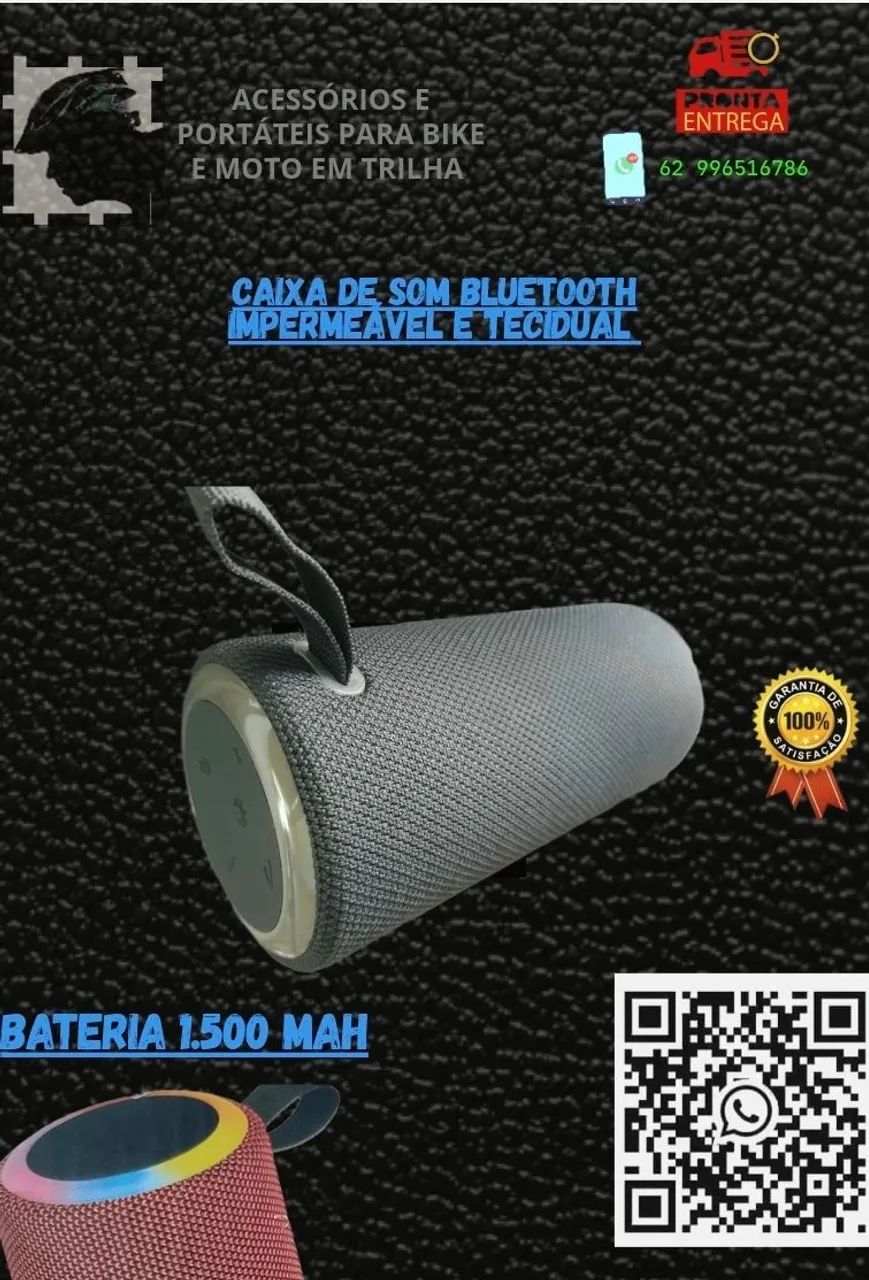 Caixa de som Bluetooth 1.500 mah de bateria  - Foto 2