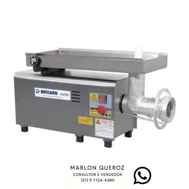 Moedor de Carne Bivolt Inox Beccaro Boca 22