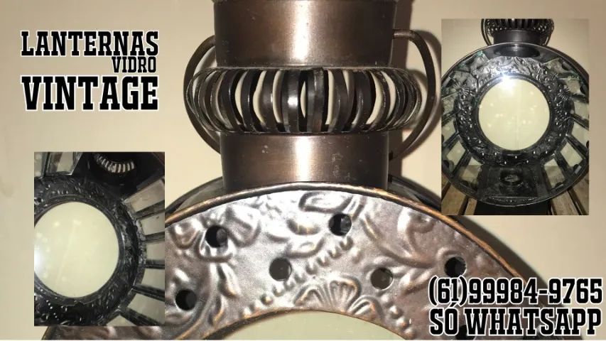 Luminárias estilo Lanternas Vintage para Velas. - Foto 3