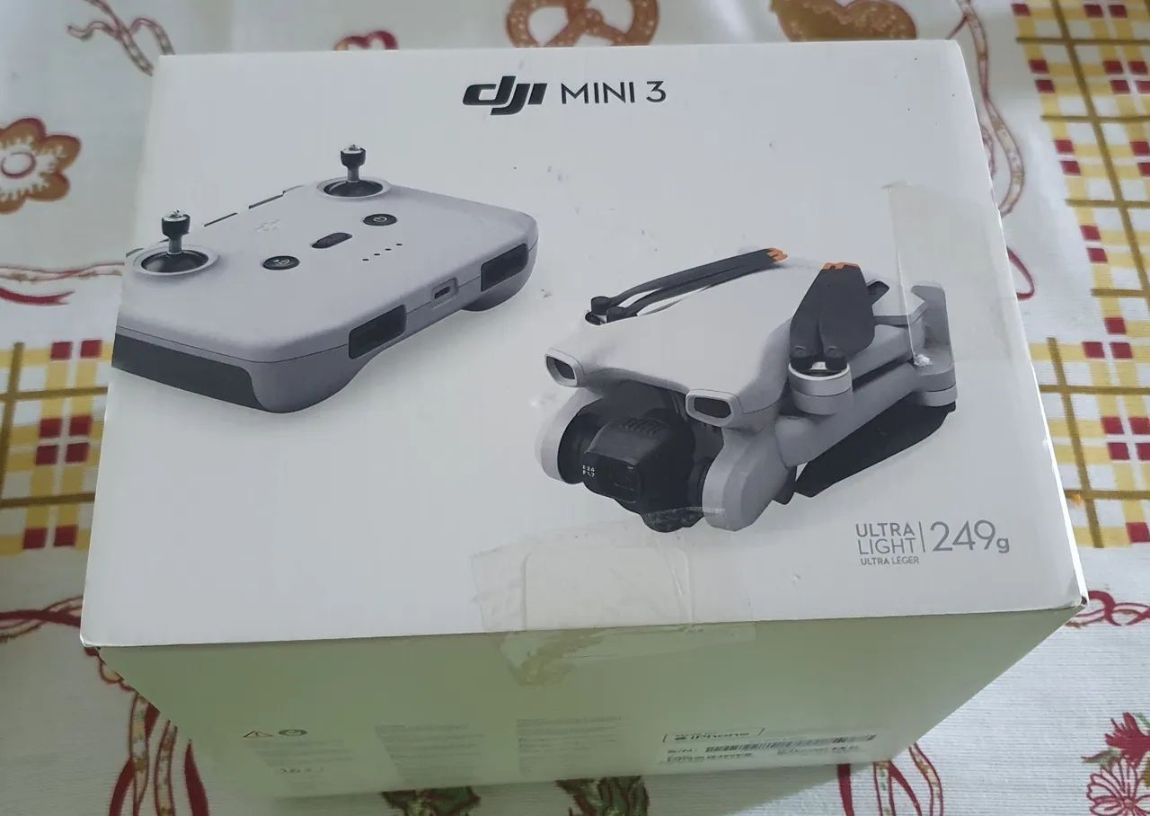 Dji Mini 3 c/ 03 baterias sendo um plus + bolsa e cartão